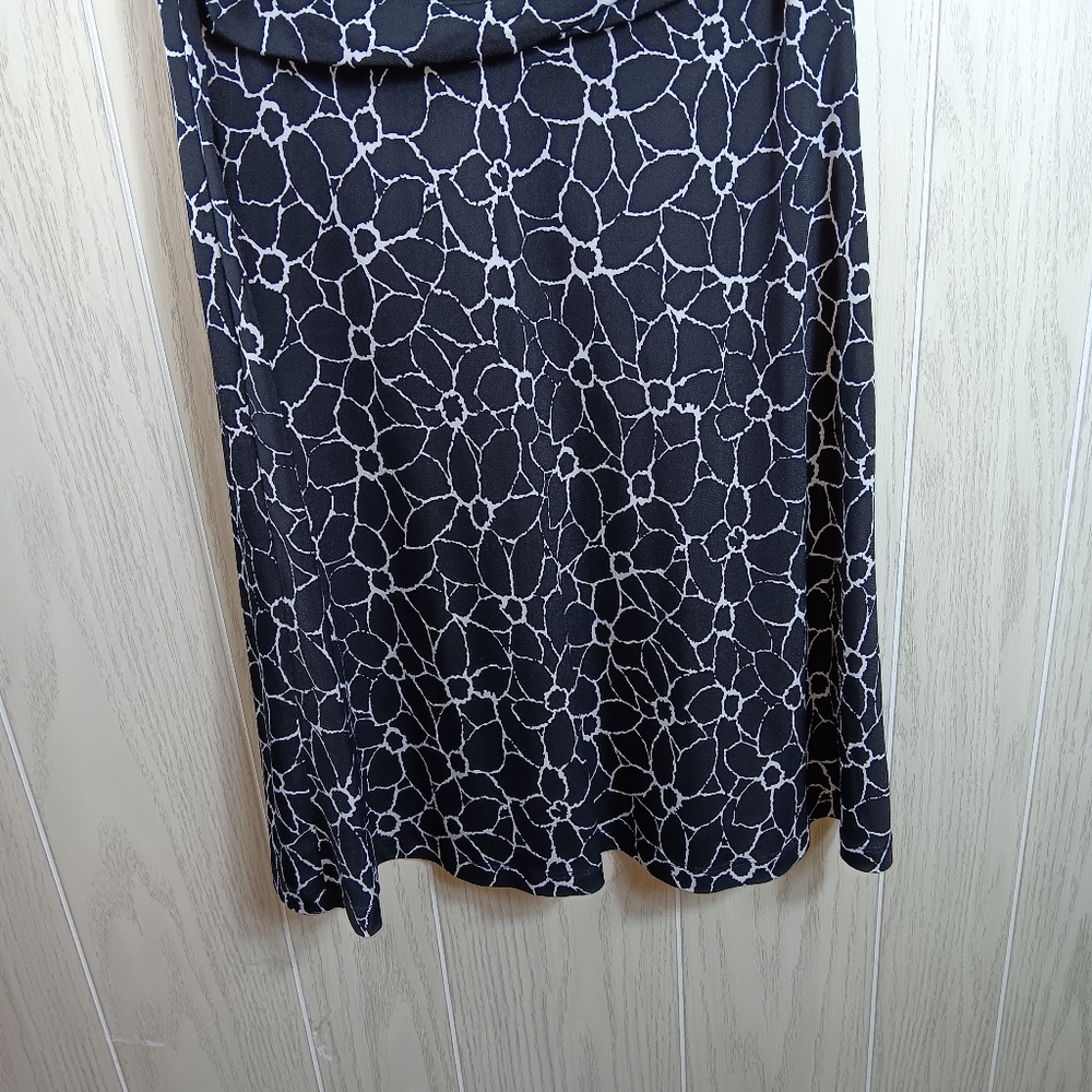 Enfocus Studio Black and White Floral Dress Size 4 Madi Sleeveless business - Picture 3 of 10